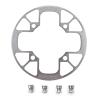 UPANBIKE Montain Bike Chainring Guard 104 BCD Aluminum Alloy Chain Ring Protector Cover for 32~34T 36~38T 40~42T Chainring Sprockets (Silver, 32T~34T) view 1