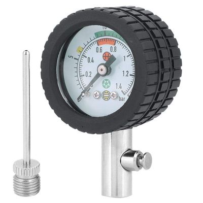 Ball Pump with Pressure,Stainless Steel Air Pressure Barometer Tool Ball Pressure Test for Basketball Soccer Rugby Ball Volleyball and Other Balls Ball
