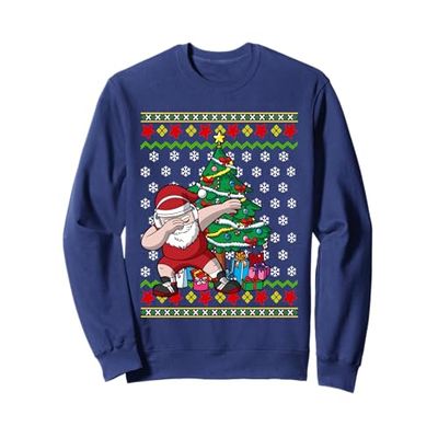 Wrestling Ugly Christmas Dabbing Santa Wrestler Wrestle Sweatshirt