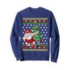 Wrestling Ugly Christmas Dabbing Santa Wrestler Wrestle Sweatshirt view 1