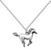 BANCHELLE Horse Pendant Horse Necklaces with Pouch Silver view 1