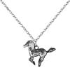 BANCHELLE Horse Pendant Horse Necklaces with Pouch Silver view 2