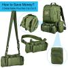 CVLIFE Tactical Backpack Military Army Rucksack 60L Large Assault Pack Detachable Molle Bag view 3