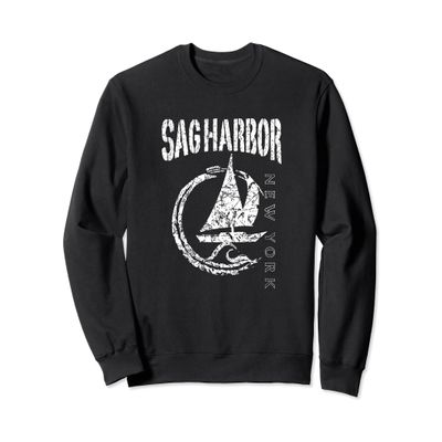 Sag Harbor New York Souvenir, Sailing Sailboat Boat Beach Sweatshirt