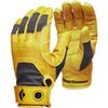 Black Diamond Transition Gloves | Goat Leather Palm | Breathable Stretch Fabric | Durable Rope Handling Gloves for Belay & Rappelling | Natural | Large