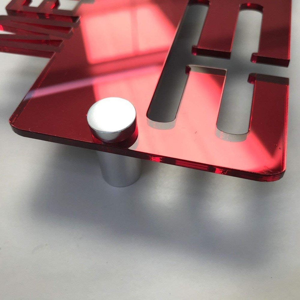 Super Cool Creation Rowing Medal Hanger - Red Mirror