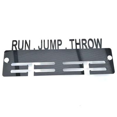 Run, Jump, Throw Medal Hanger - Bright Blue