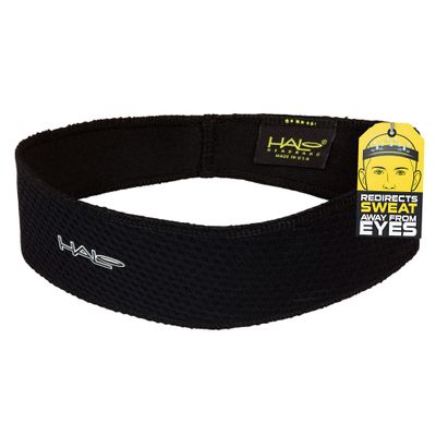 Halo Headband AIR Series - Black - Halo II - Pullover Headband-Patented Lightweight, Absorbent Moisture Wicking Headband - Channels Sweat Away from Your Eyes and Face, One Size