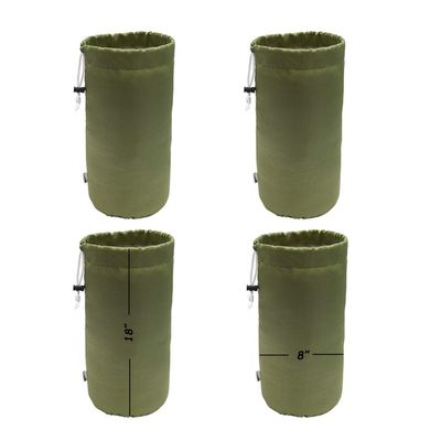 Augbunny Durable Drawstring Water Resistant Dust Flap Stuff Sack Bag 4-Pack