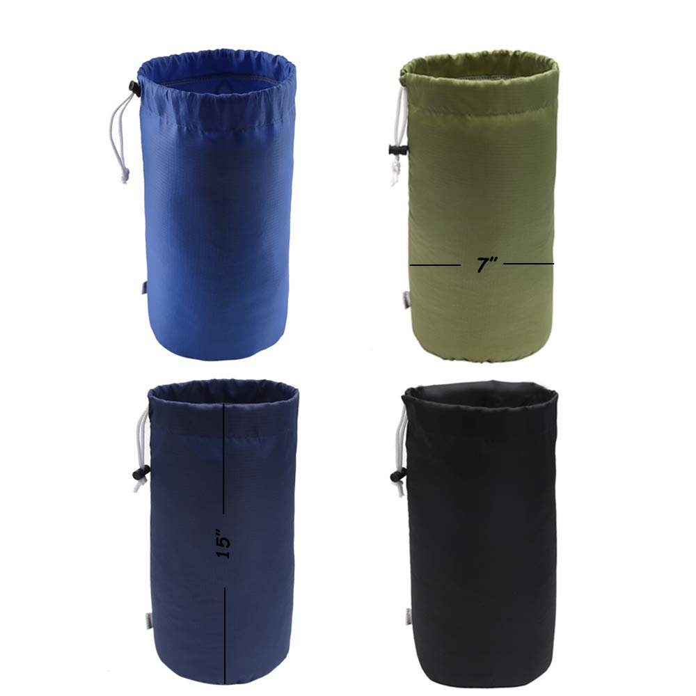 Augbunny Durable Drawstring Water Resistant Dust Flap Stuff Sack Bag 4-Pack