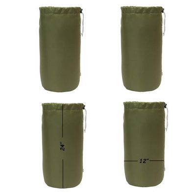 Augbunny Durable Drawstring Water Resistant Dust Flap Stuff Sack Bag 4-pack