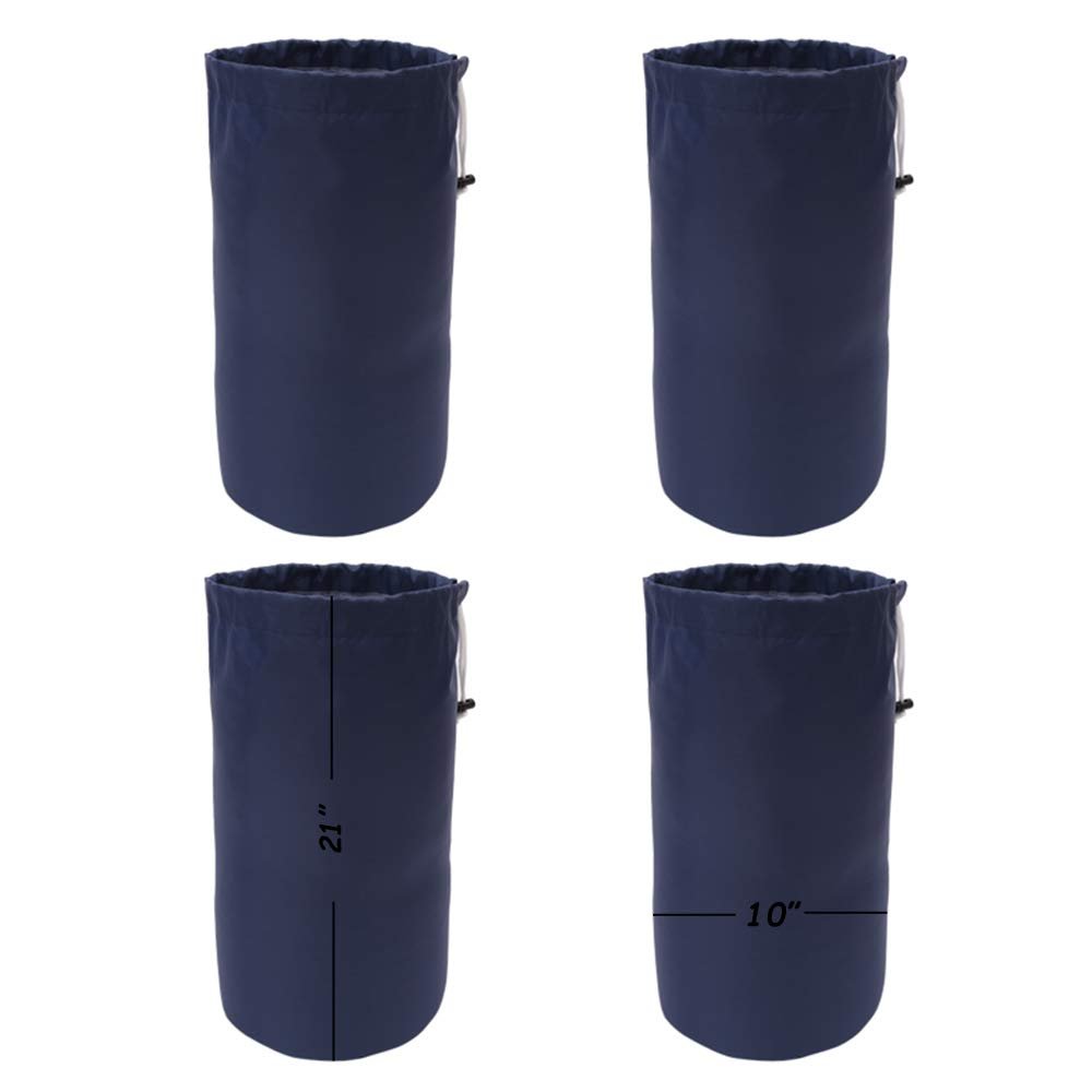 Augbunny Durable Drawstring Water Resistant Dust Flap Stuff Sack Bag 4-pack