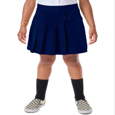 Classroom School Uniforms Big Girl's Tab Pleat Scooter Skirt, Dark Navy, 8