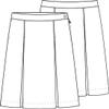 Classroom School Uniforms Big Girl's Kick Pleat Skirt Skirt, Khaki, 14.0 view 2