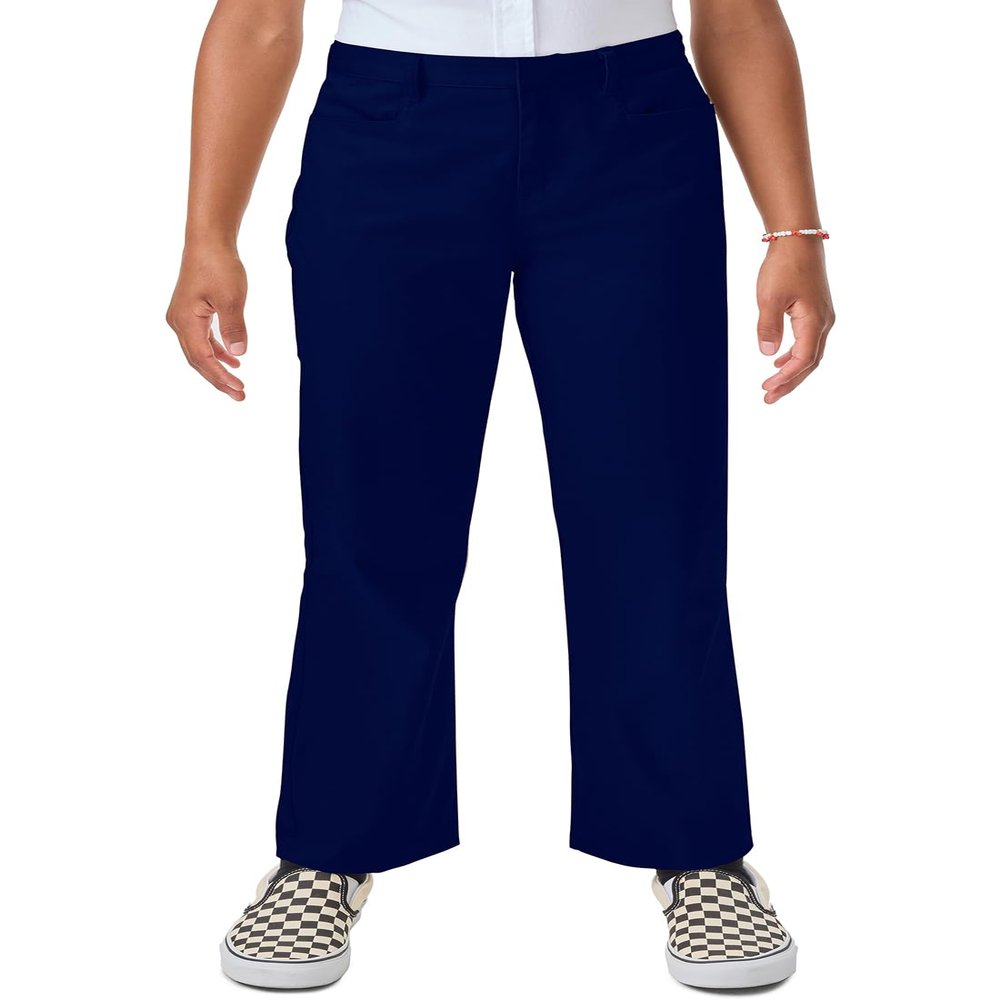 Classroom School Uniforms Girls' Big Low Rise Pants, Dark Navy, 14