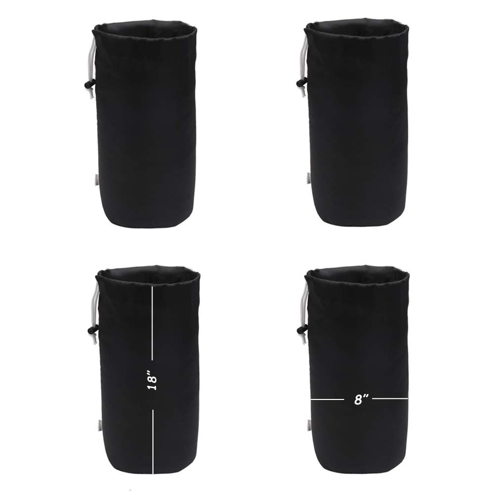 Augbunny Durable Drawstring Water Resistant Dust Flap Stuff Sack Bag 4-pack