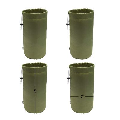 Augbunny Durable Drawstring Water Resistant Dust Flap Stuff Sack Bag 4-Pack