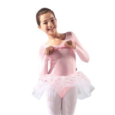 115242501 Toddler Ballet Dance Leotards Tutu Dress for Girls (Light Pink, L)