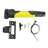 Dioche Pump, Portable Compact Air Pump Inflator with Frame Mounting Kit 6 Colors(Yellow)