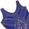 esrtyeryh Women Costume 1920s Gatsby Sequin Fringed Paisley Flapper Dress with 20s Accessories Set (2XL, Blue) view 3