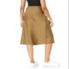The Drop Women's Maya Silky Slip Skirt Skirt, Dark Olive, M view 2