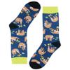 Men's Crazy Novelty Socks, KoolHour Cool Funny Animal Cartoon Sloth Pattern Cotton Long Tube Crew Dress Casual Socks,1 Pair view 2