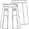 Classroom School Uniforms Big Girl's Bow Pocket Scooter Skirt, Khaki, 10 view 2