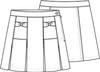 Classroom School Uniforms Big Girl's Bow Pocket Scooter Skirt, Khaki, 8 view 2