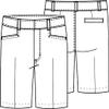 Classroom School Uniforms Girls' Big Low Rise Short, Black, 7 view 3