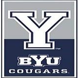 6 Inch BYU Cougars Y Logo Decal Brigham Young University Removable Wall Sticker Art NCAA Home Room Decor 3 by 6 Inches