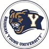 5 1/2 Inch BYU Cougar Logo Decal Brigham Young University Cougars Removable Wall Sticker Art NCAA Home Room Decor view 1