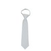 BUYYOURTIES Silver Infant Boys Necktie with Easy to remove band view 1