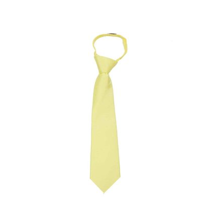 BUYYOURTIES Sunshine Yellow Infant Boys Necktie with Easy to remove band