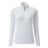 Gill Womens UV Tec Long Sleeve Zip T-Shirt - 50+ UV Sun Protection (White, 4) view 1