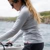 Gill Womens Long Sleeve UV Tec Zip Top - Lightweight, Quick Drying & 50+ UV Protection (Medium Grey, 8) view 2