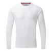 Gill Mens UV Tec Long Sleeve T-Shirt Top - 50+ UPF Sun Protection, Lightweight & Quick-Dry (White, S) view 1