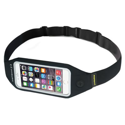 Amphipod SmartView Waistpack, Touch-Screen Phone Compatible Storage for Running, Jogging & Walking, Men & Women - Black - XL