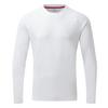 Gill Mens UV Tec Long Sleeve T-Shirt Top - 50+ UPF Sun Protection, Lightweight & Quick-Dry (White, L) view 1