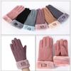 Ealafee Warm Gloves for Women Cold Weather Mittens Touch Screen Skiing Gloves for Girls view 2