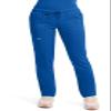 Cherokee Scrubs for Women Mid Rise Tapered Leg Drawstring Pant with 5 Pockets, Cargo Bottom with 2 Way Stretch Fabric Plus Size - WW105, 3XL, Royal view 1