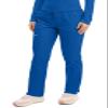 Cherokee Scrubs for Women Mid Rise Tapered Leg Drawstring Pant with 5 Pockets, Cargo Bottom with 2 Way Stretch Fabric Plus Size - WW105, 3XL, Royal view 2