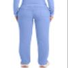 Cherokee Scrubs for Women Mid Rise Tapered Leg Drawstring Pant with 5 Pockets, Cargo Bottom with 2 Way Stretch Fabric - WW105P, L Petite, Ciel Blue view 3