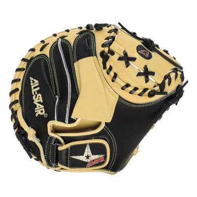All-Star Pro-Elite Professional Baseball Catching Mitt - Black & Tan 32 INCH