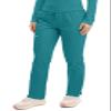 Cherokee Scrubs for Women Mid Rise Tapered Leg Drawstring Pant with 5 Pockets, Cargo Bottom with 2 Way Stretch Fabric - WW105, XL, Teal Blue view 2