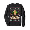 Stoners Ugly Christmas Sweatshirt - Weed Loving Baked Gift view 1