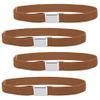 Buyless Fashion Kids Boys Toddler Adjustable Elastic Stretch Belt With Buckle - 4 Pack - 5122-Camel view 1