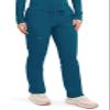 Cherokee Scrubs for Women Mid Rise Tapered Leg Drawstring Pant with 5 Pockets, Cargo Bottom with 2 Way Stretch Fabric Plus Size - WW105, 4XL, Caribbean Blue view 4