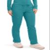 Cherokee Scrubs for Women Mid Rise Tapered Leg Drawstring Pant with 5 Pockets, Cargo Bottom with 2 Way Stretch Fabric Plus Size - WW105, 2XL, Teal Blue view 4