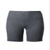 ellos Plus Size Cotton Spandex Bike Shorts - 26/28, Heather Grey view 3