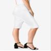 Roaman's Women's Plus Size Comfort Stretch Bermuda Jean Short - 20 W, White Denim view 3